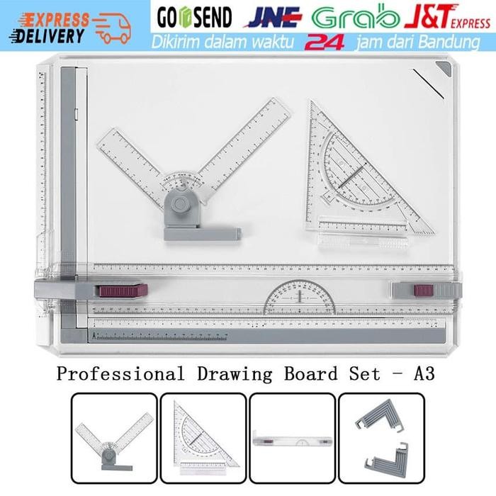 Pilihan- Terpercaya Meja Gambar Arsitek A3 Professional Drawing Board A3