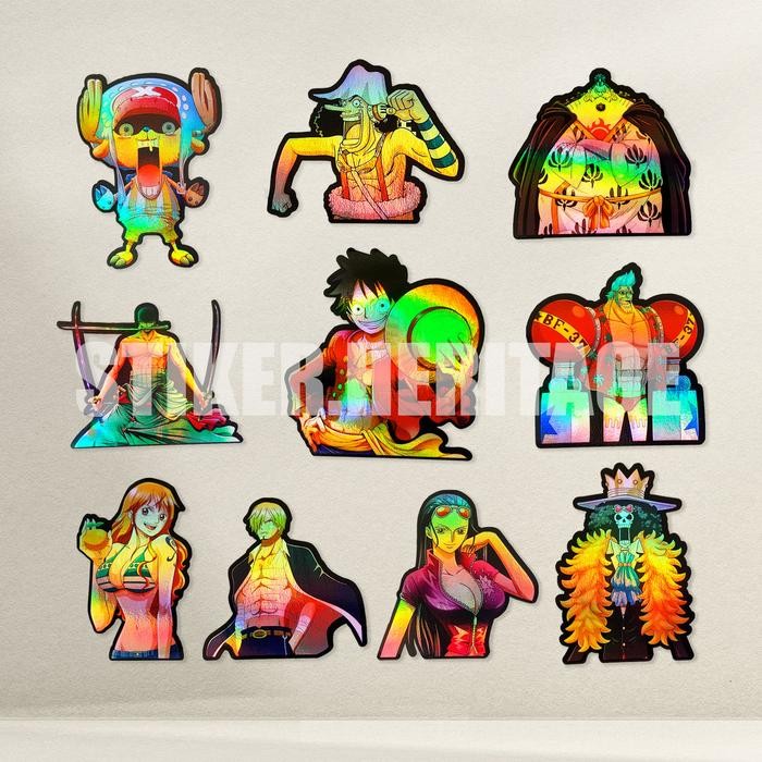 

Pilihan- Pack Sticker One Piece Stiker Hologram Berwarna Book Waterproof Paper Stationery Paper