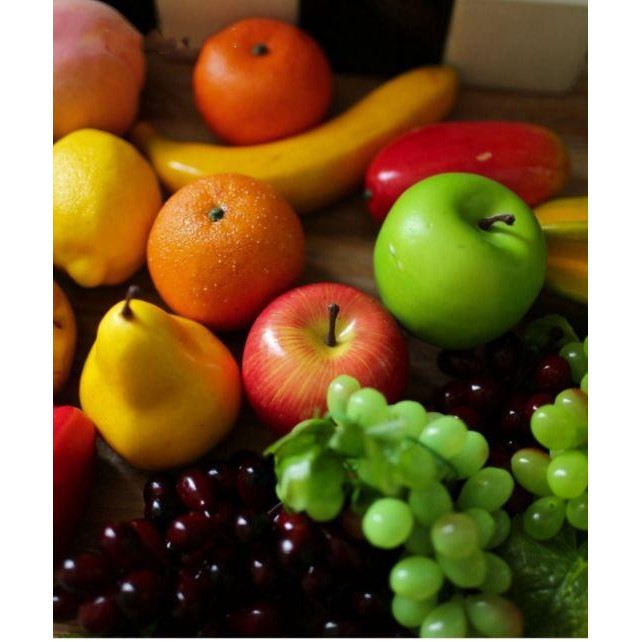 New Display Buah Sayur sintetis Artificial Plastik Palsu Apple Pear