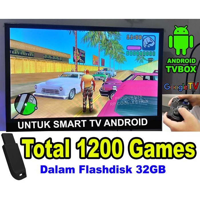 Pilihan- 1200Game Tv Android G00Gle Tv Tvbox Android Gamepad