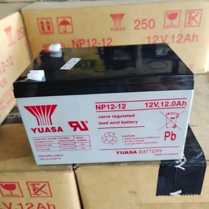 Paling Baik Aki Ups, Aki Sepeda Listrik 12V 12Ah Yuasa Np-12 Terlariss 