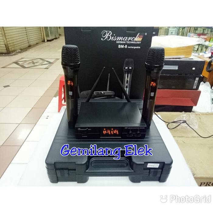 Mic Wireless BISMARCK BM 8 Original Garansi