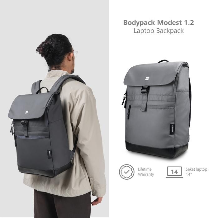 Pilihan- Bodypack Modest 1.2 Laptop Backpack 15 Inch Tas Ransel Kerja Kuliah Sekolah Harian -