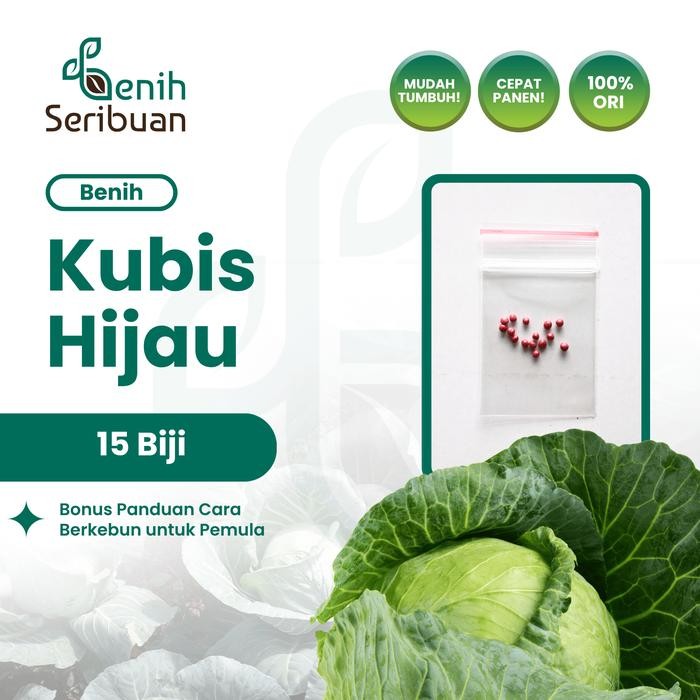 ORIGINAL 10 Benih Kol Kubis Hijau F1 Sehati Dataran Rendah Bibit Sn Seribu READY STOCK