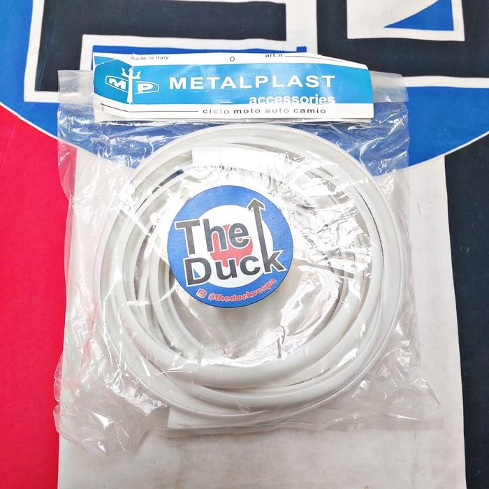 Karet Tepong Putih Metalplast Mengkilap Vespa Vbb Vnb Vglb Sprint Gl