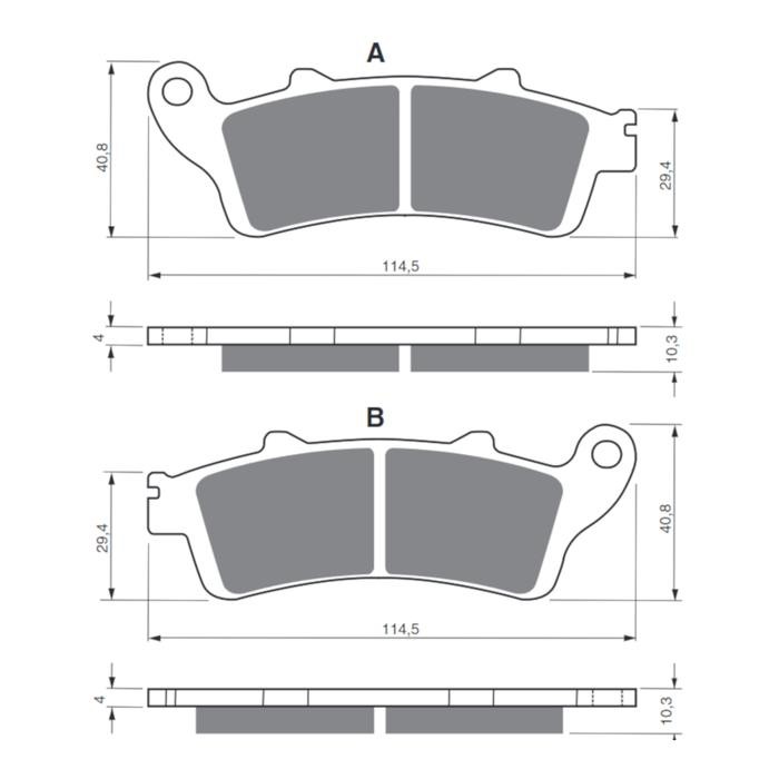 Spesial Kampas Rem Belakang Honda Goldwing F6B Gl 1800 Vt 1300 Goldfren 327 Terlariss 