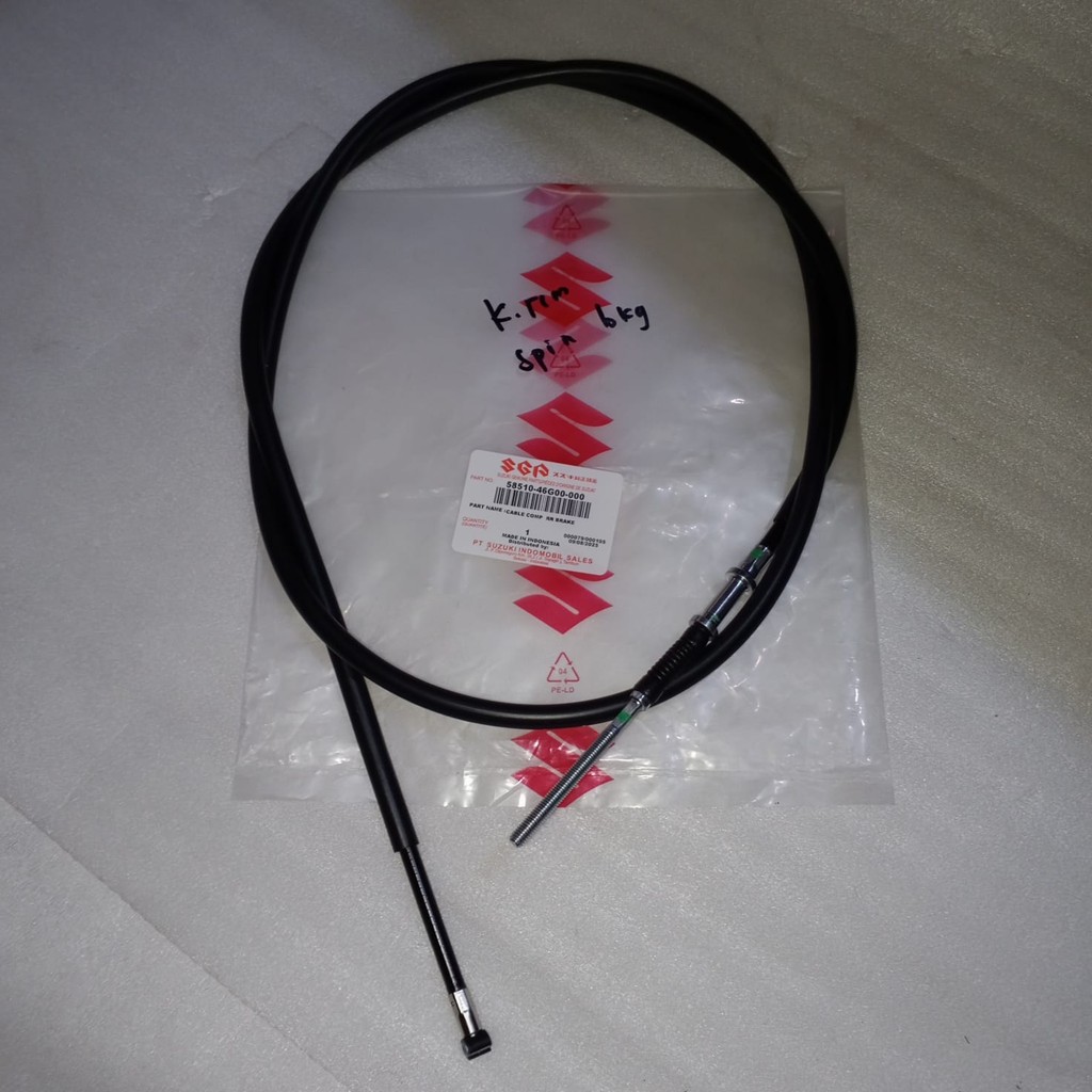 SGP 58510-46G00-000 KABEL REM SPIN SKYWAVE SKYDRIVE BELAKANG ORIGINAL