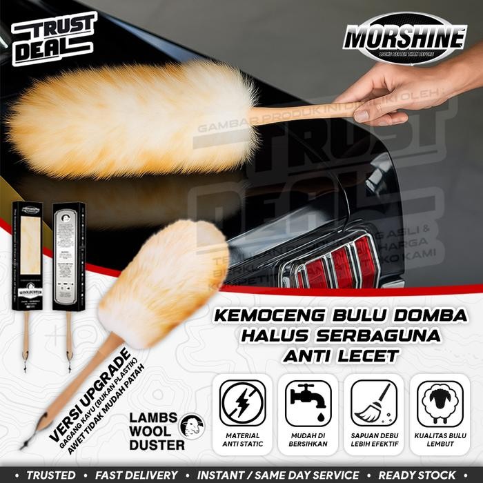 KEMOCENG BULU DOMBA Halus Pembersih Rumah / Kemoceng Mobil MORSHINE