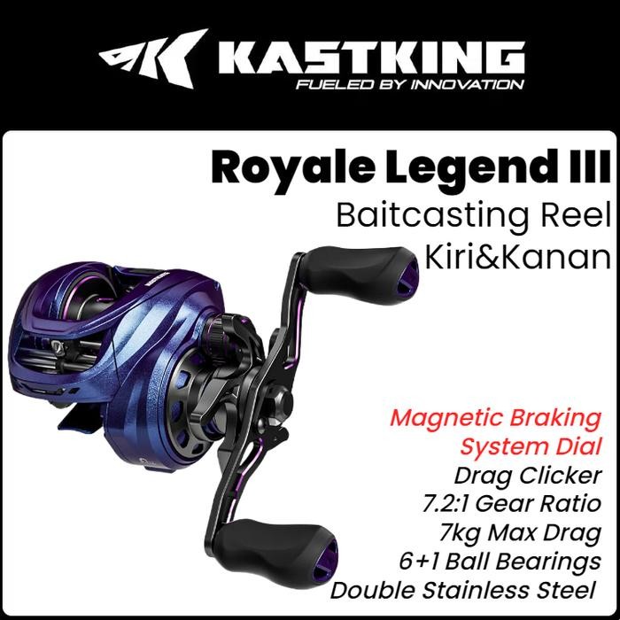 [Official] Kastking Royale Legend Iii Baitcasting Reel Pancing Bc Saltwater Drag Clicker 7.2 1 Gear