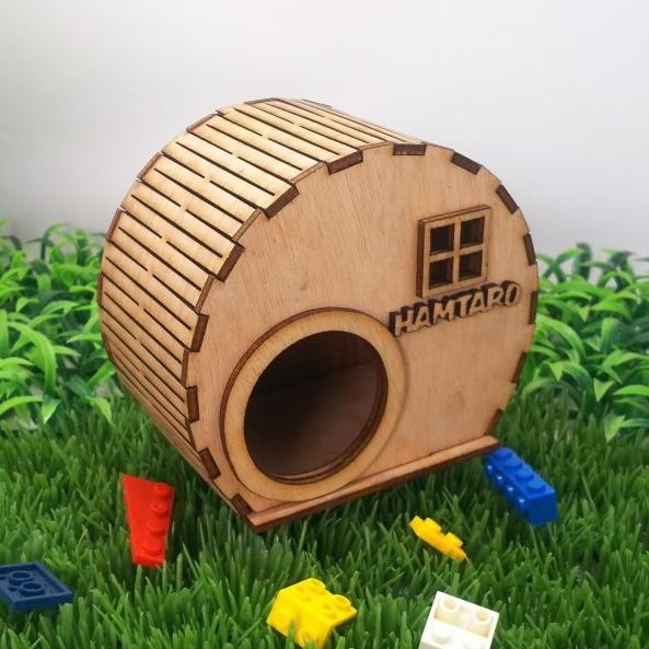 cdo4- Rumah Kayu Hamster Hamtaro Model Bulat