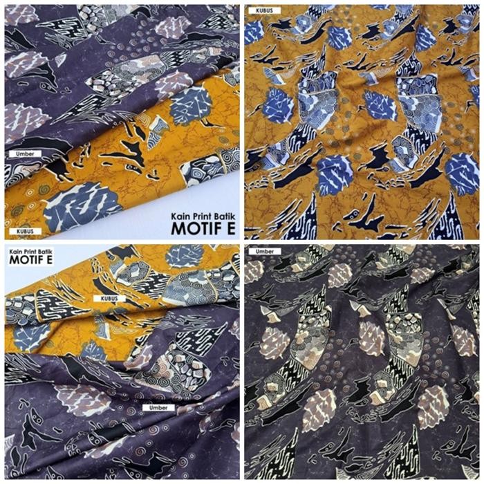 batik arkanza original - Kain Batik / Kain Batik Katun Motif E (Per 0.5 Meter)