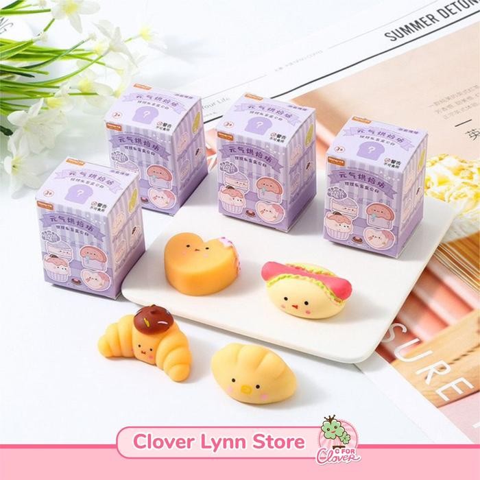 CLOVER BLIND BOX SURPRISE TABA SQUISHY mainan jelly lucu kenyal mengemaskan Kotak