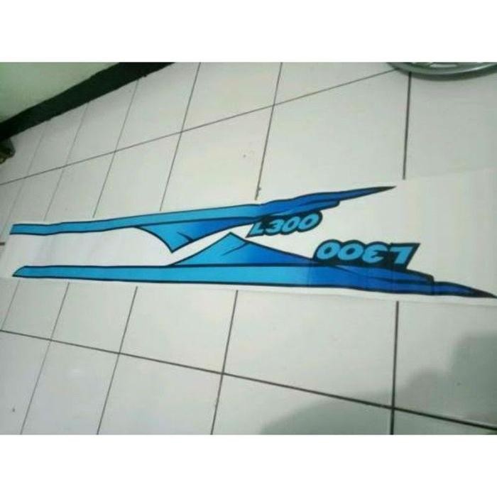 Striping Stiker List Body/ Stiker Bak L300 (Biru/ Kuning) ORI KTB