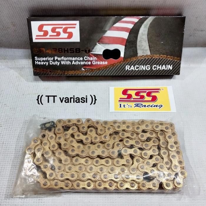 Rantai Sss 428Hsbt-140L Gold