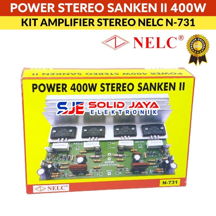 KIT POWER AMPLIFIER STEREO 400W SANKEN 2 AMPLI AUDIO NELC N-731