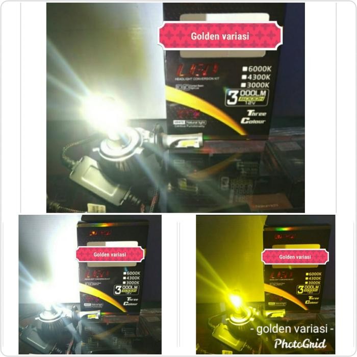Lampu Led Dotech 3 Warna H11