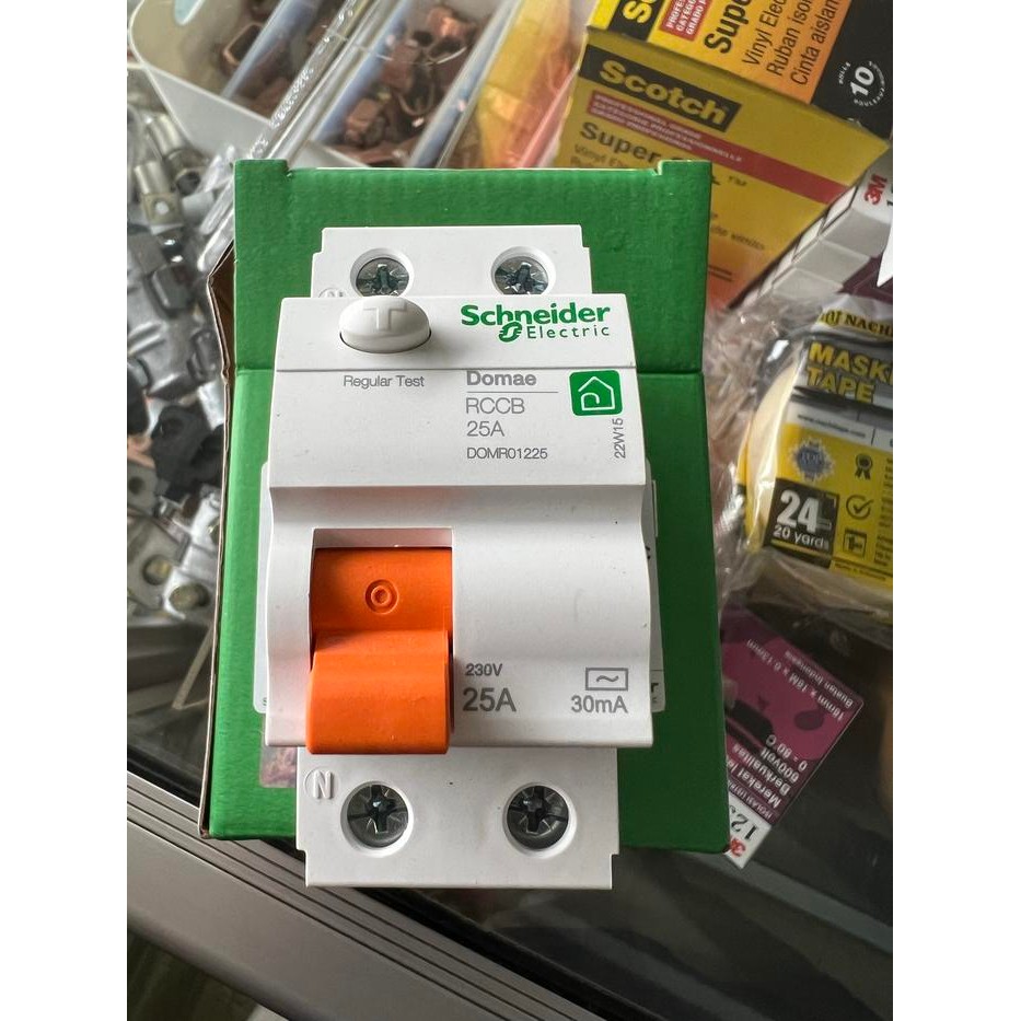 Schneider Rccb / Elcb Domae 1P + N / 1P+N 25A / 25 A 30 Ma / 30Ma