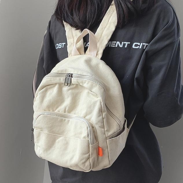 Tas Bahu Kecil Niche Tas Mini Untuk Buku Tas Ransel Wanita Import Tas Sekolah Bahan Kanvas