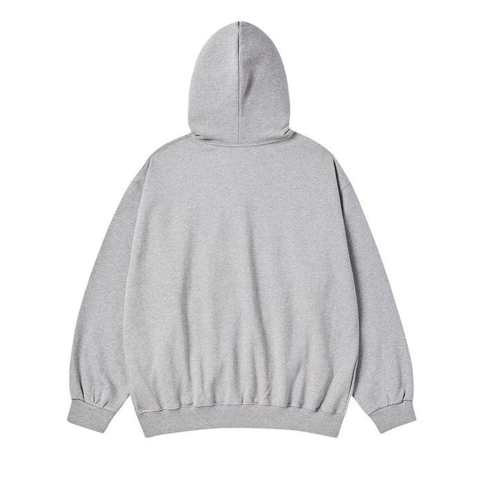 ADLV Box Basic Logo Hoodie Zip Up Melange - Hoodie Oversize Wanita Pria Original Acme de la vie