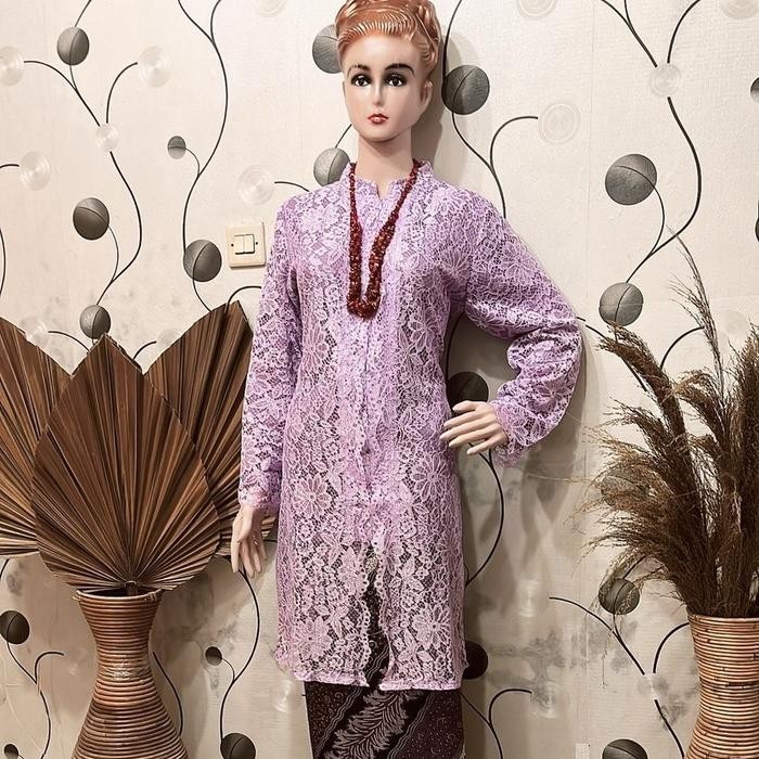 1fihz- Kebaya Pesta Kebaya Kondangan Kebaya Tunik Baju Brokat Motif Panjang Tangan Mewah