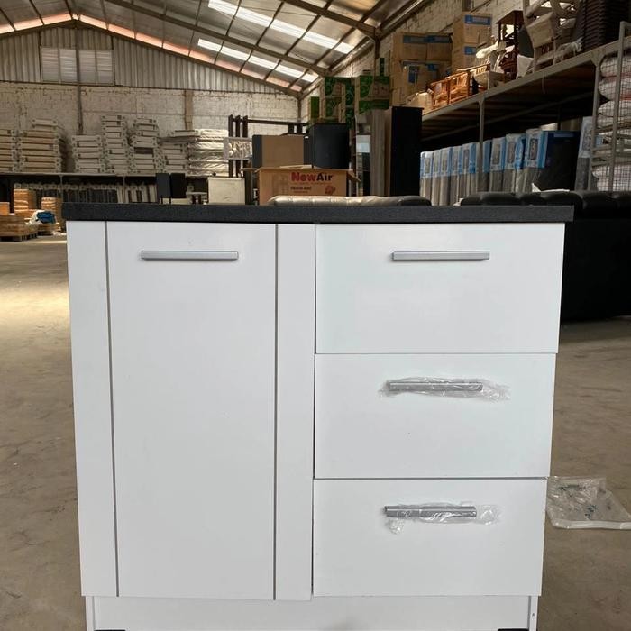 Lemari dapur buffet kitchen set bawah 2 pintu putih - Bandung saja