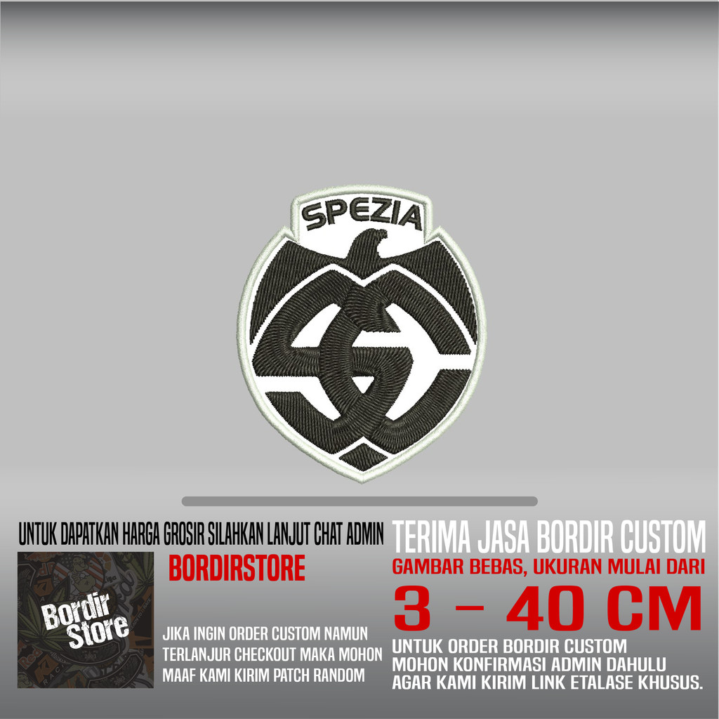 SPEZIA CALCIO SC BS-584 PATCH BORDIR LOGO/EMBLEM