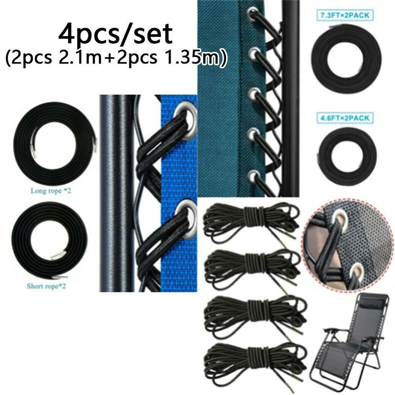 1set Elastic Bungee Rope Cord for Folding Chair Zero Gravity Chair Recliner Laces Replacement Part R