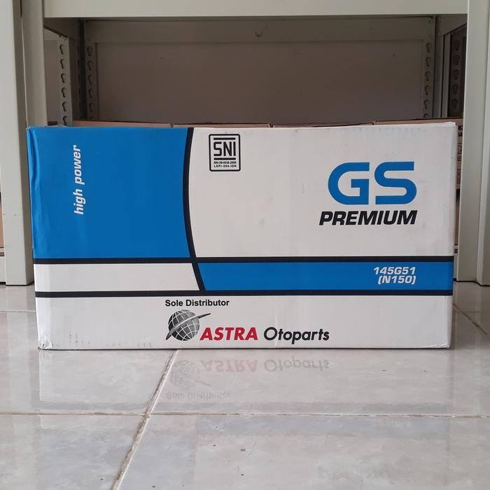 Aki GS Premium N150 / 145G51 Aki Basah 12Volt 150 Amper