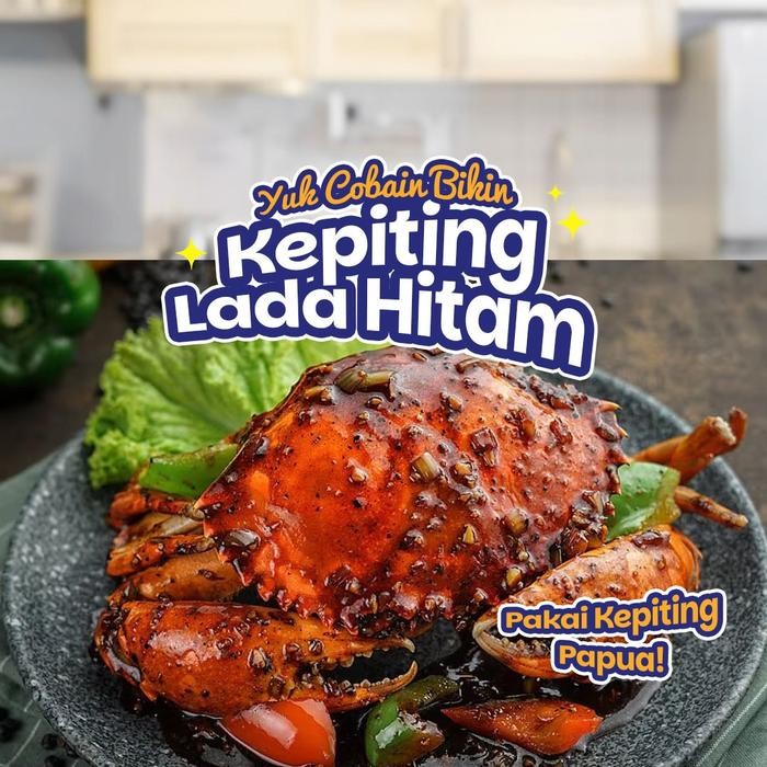 Instanbisa- Kepiting Papua Jantan Hidup Size 500Gr/Kg (Isi 2)