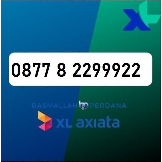 Nomor Cantik XB77 8 2299922 Perdana XL 4G 5G YOP925