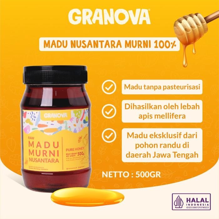 KIRIMhAriYgSama- Granova - Madu Murni Randu / Multiflora / Nusantara (Premium, Madu Asli 100%)