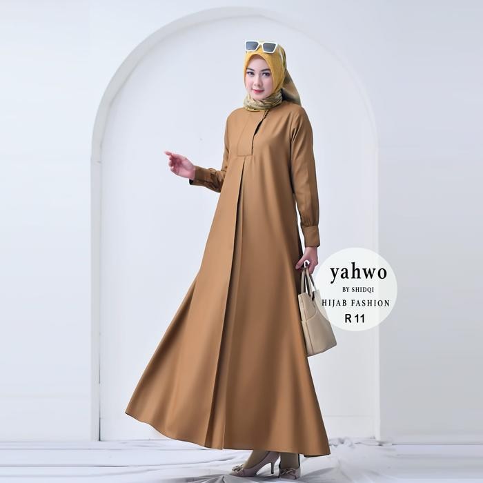 ORIGINAL Yahwo Hijab Fashion - Seragam gamis pns pdh pemda guru Terbaru/Terlaris - Bahan