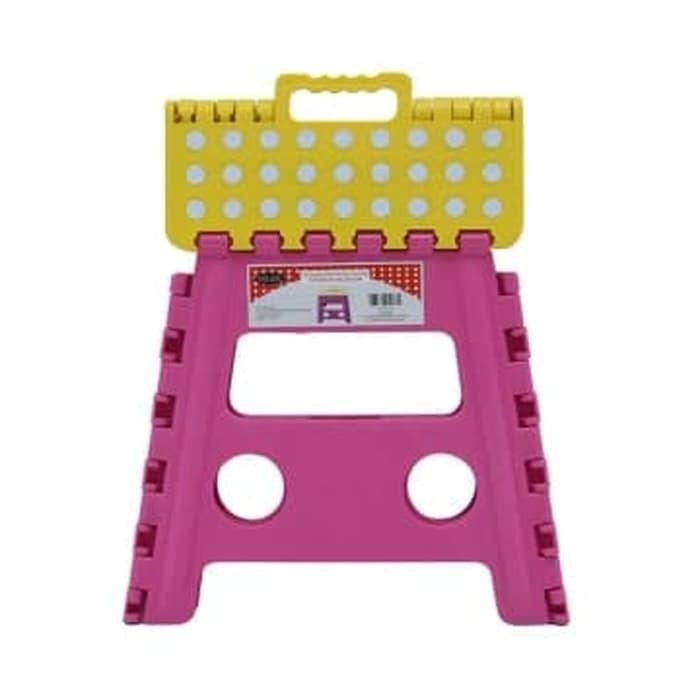 Promo Soleil Kursi Plastik Pendek Lipat Tinggi 32 Cm - Merah - Merah Terlaris