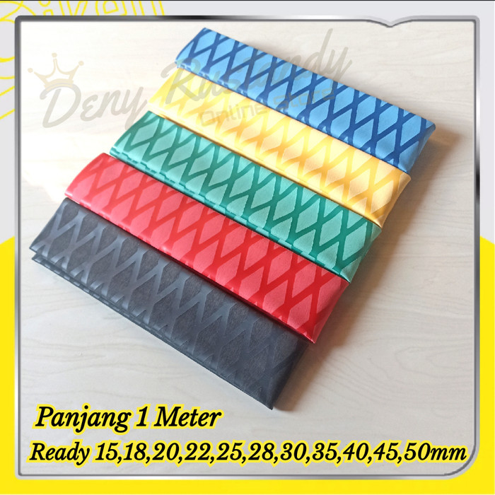 DUniaPancingan- Grip Joran Karet Joran Motif Silang X Heatshrink Tube Panjang 1 Meter