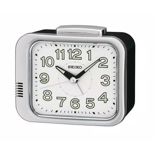 Jam Meja Weker Seiko Qhk028S Original Sweep Alarm Lumibrite Qhk028