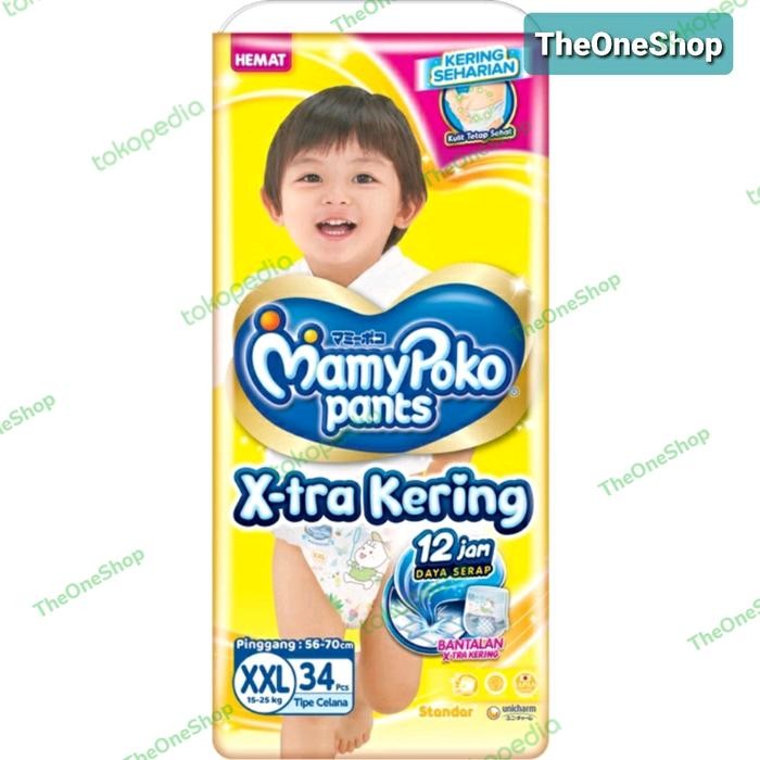 BabYkid- Mamypoko Popok Extra Kering Size Xxl 34 / Mamypoko Xxl34