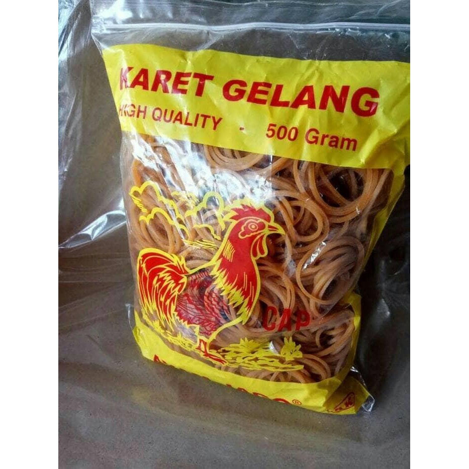 ktw6- Karet Gelang Ayam Jago Karet Murah 500 Gram