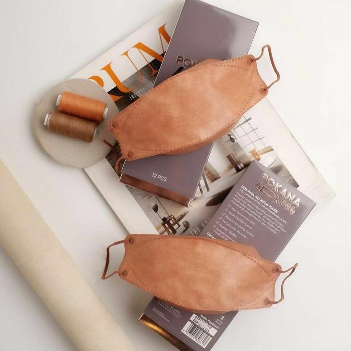 KJB masker medis kf94 merk pokana solid color