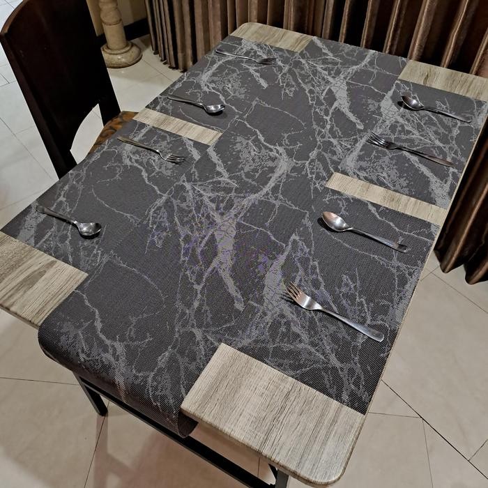 Table Mat Place Mat - Alas Piring - Tatakan Piring Tahan Panas Minimalis - Taplak Meja makan Set