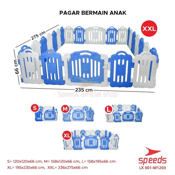 TERBARU SPEEDS SNI Pagar Bayi Babyfence Mainan Anak SET Balita Baby Fence Pagar Bayi Prosotan Kuda
