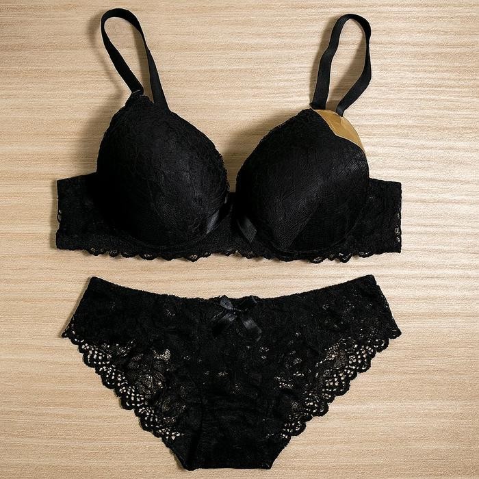 Bra Bh Set Celana Dalam Busa Tebal Push Up Cup B Kait 3 Bh Wanita Dewasa Remaja