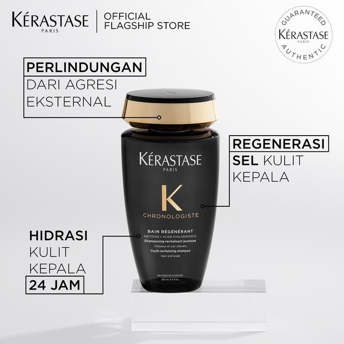 qdsi- Kerastase Chronologiste Bain Regenerant 250Ml Anti Aging Shampoo - Shampoo Untuk
