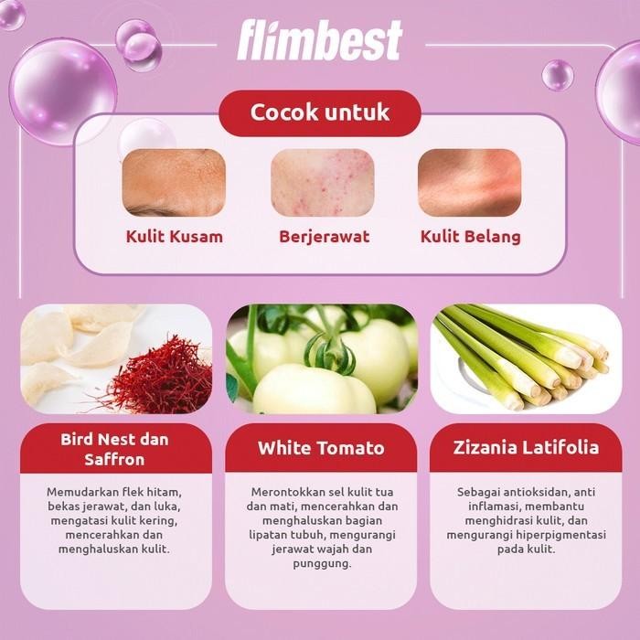 dgsc- Flimbest Collagen 1 Box 10 Sachet 5000Mg L-Glutathione 300Mg & 100% Vitamin C White