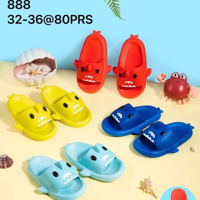 DM173 SENDAL SANDAL ANAK UNISEX KARAKTER IKAN