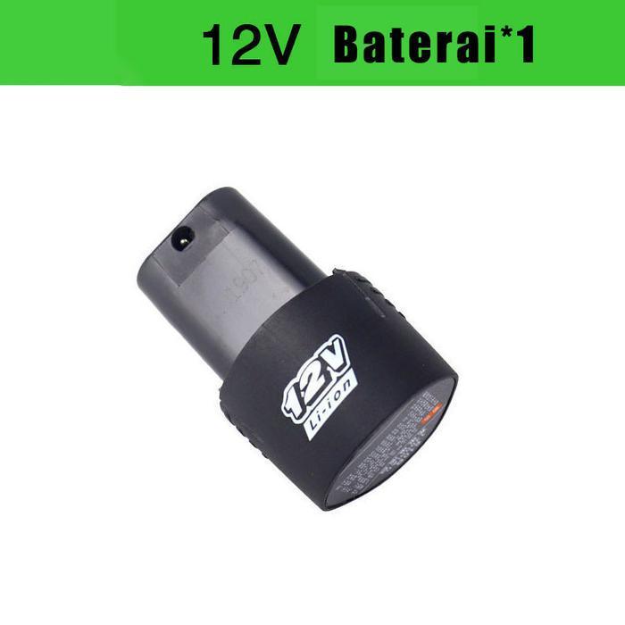 DIV1 Battery 12v 1300mah Baterai Bor Tanpa Kabel 12v , Baterai Ori Batrei 12v 12 Volt Bor Cas