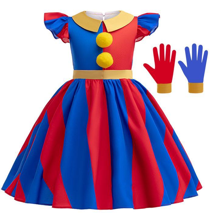 TERLENGKAP 2024 Anime Pomni The Amazing Digital Circus Cosplay Costume Children Jumpsuit Halloween