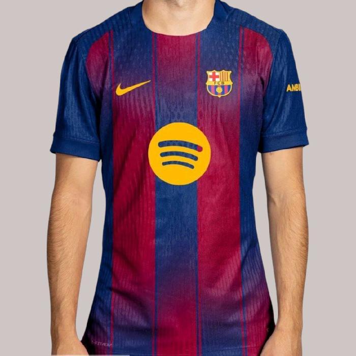 Jersey Bola Original Barcelona Fcb Home Player Issue Adv 2526 Terbaru 