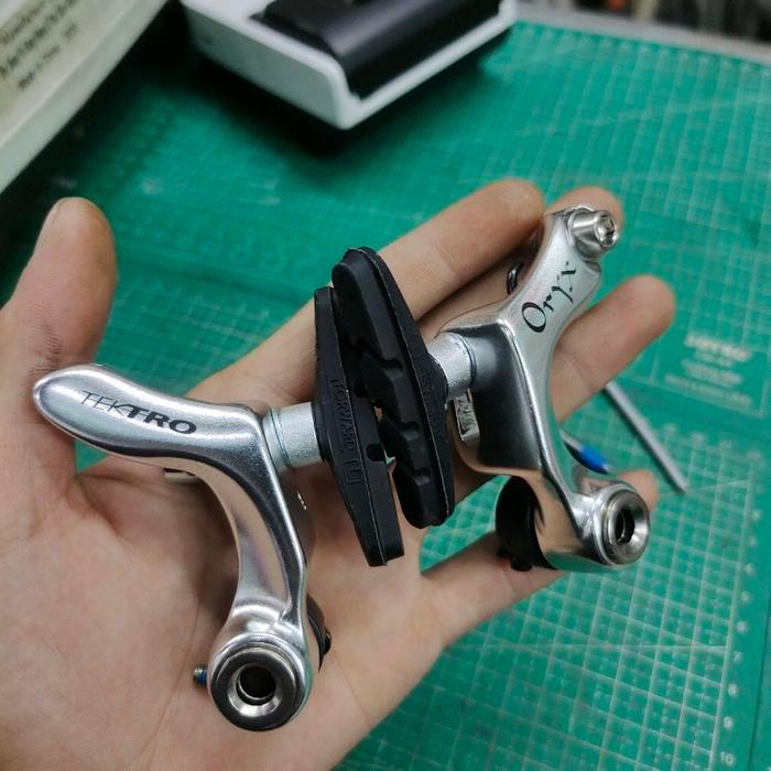 Baru Rem Cantilever Tektro Oryx Silver 992Ag 992 Vintage Vbrake Federal Bmx Gravel Jadul Brake Canti
