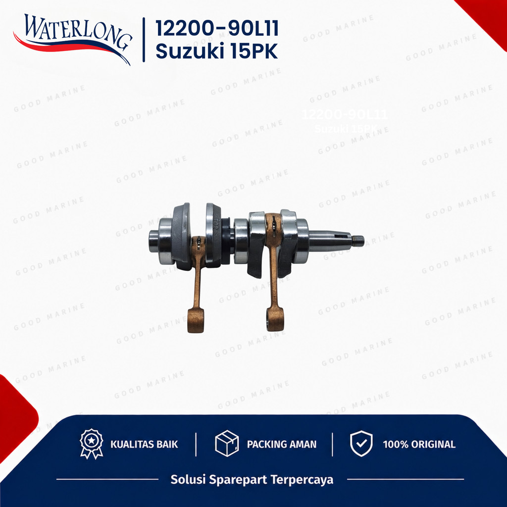 12200-90L11 CRANKSHAFT ASSY FOR SUZUKI 15PK SPAREPART MESIN TEMPEL OUTBOARD WATERLONG