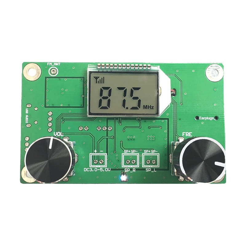 DSP PLL Digital Stereo FM Radio Receiver Module 87-108MHz With Serial Control Frequency Range